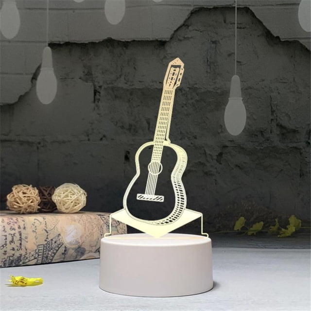 SDNall USB Acrylic Night Light LED Table Desk Bedroom Decor Gift Warm White Lamp