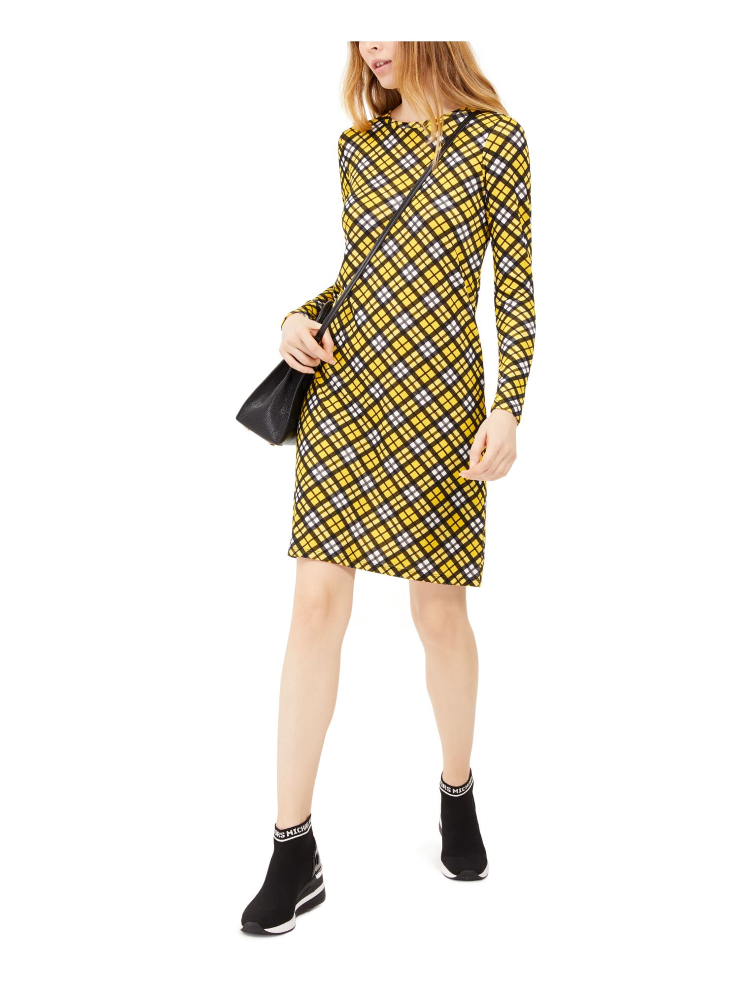Michael kors shirt dress yellow Clearance