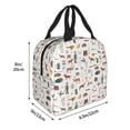 thumbnail image 3 of Lsque Outdoor Living Pattern Lunch Bag Women/Men Insulated Lunch Box,Small Leakproof Cooler Food Lunch Containers Reusable High Capacity Lunch Tote Bags, 3 of 6