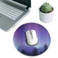 thumbnail image 7 of ZNDUO 2 Pack Round Mouse Pad Purple Fantasy Aurora Pattern 7.9" Small Non-Slip Rubber Gaming Mousepad Desk Mat for Home Office, 7 of 7
