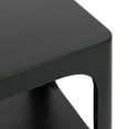 thumbnail image 5 of Kate and Laurel Dahl Modern Wood Floating Side Table, 18 x 10 x 10, Black, Contemporary Wooden Floating Nightstand for Use as Living Room End Table or Over-the-Toilet Storage Shelf, 5 of 9