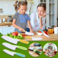 thumbnail image 1 of 3 Piece Kids Kitchen Baking Knife Set, Safe To Use, Firm Grip, Serrated Edges, Kids Knife, Protects Little Chef's , Perfect For Cutting Food And Veget, 1 of 5
