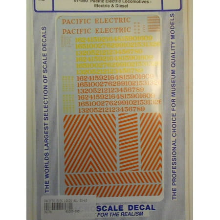 Microscale 87590 HO Pacific Electric - PE Electric & Diesel Locos 1903-65