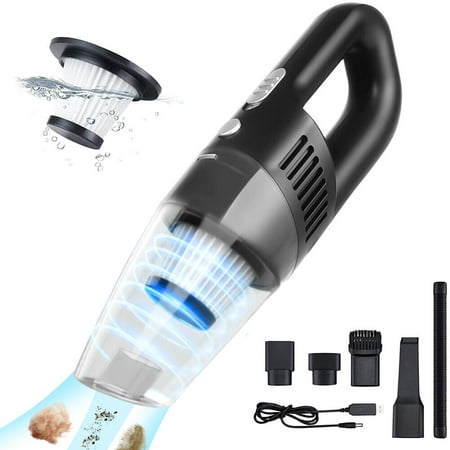 

120W Cordless Handheld Vacuum Cleaner 5000pa strong suction High-Power Cordless Handheld Vacuum Rechargeable Battery Small Mini Portable Car Auto Home Duster Black