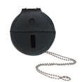 thumbnail image 1 of Boston Leather Leather Circle Badge Holder with Neck Chain & Clip Back, 1 of 4