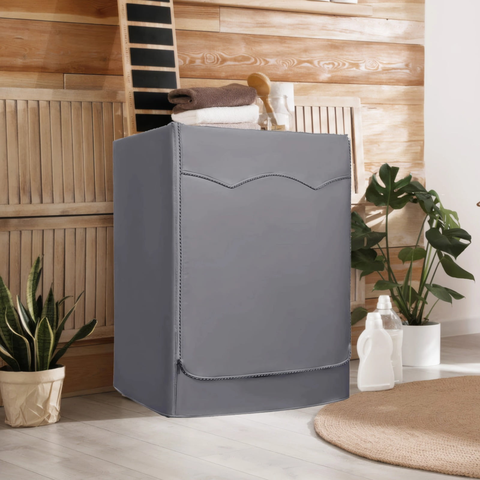 Waterproof and Sunlight-Resistant Washer Cover, Fits Most Top-Loading Washing Machines, Oxford Fabric, Dustproof, Sunproof, Anti-Sunlight, Water-Repellent, Size 27 x 33 x 39 Inches
