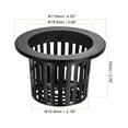 thumbnail image 2 of Uxcell Garden Slotted Mesh Cups Hydroponic Net Pots Plastic 4.35 Inch, Suitable for Planting, Black 16pcs, 2 of 5