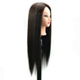 thumbnail image 2 of Ashosteey Mannequin Head with Human Hair,Mannequin Head Synthetic Fiber Long Hair Styling Training Head Dolls for Cosmetology Manikin Maniquins Practice Head with Clamp Stand Holder, 2 of 5
