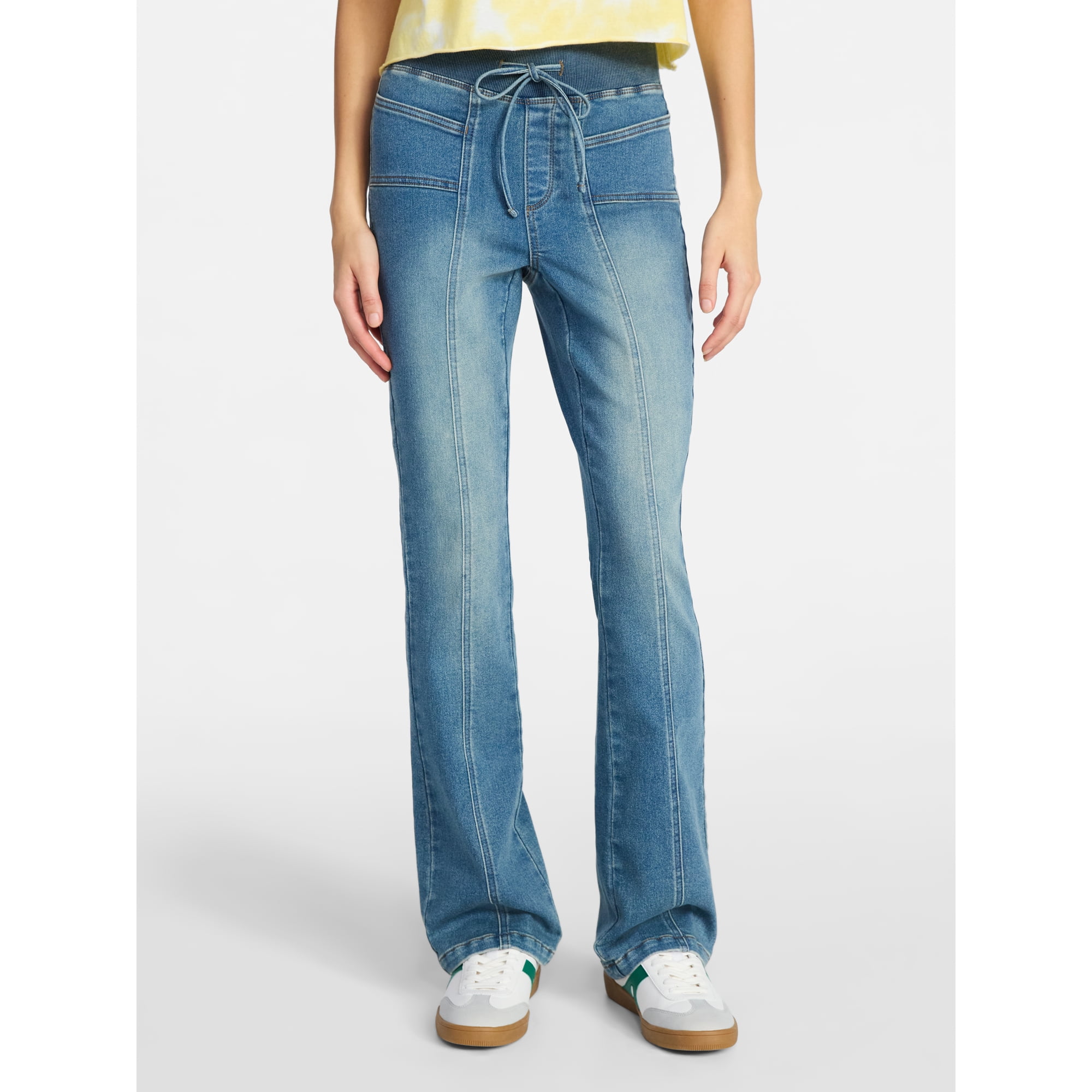 No Boundaries Seam Front Bootcut Pants, 31.5'' Inseam, Women's XXS-XXL
