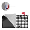 thumbnail image 4 of Bingfone Anchor Black Tartan Plaid Magnetic Mailbox Cover Standard Size For Garden Yard Outdoor Decorations-21x18 In, 4 of 7