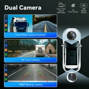 MHCABSR 7” Touchscreen Wireless Apple Carplay/Android Auto Screen with 4K Dash Cam & 1080p Backup Camera
