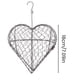 thumbnail image 5 of Casa nido para pájaros, soporte para material de nido de pájaros, forma de estrella, forma de corazón de metal con gancho para pájaros silvestres, para patio y exteriores., 5 of 8