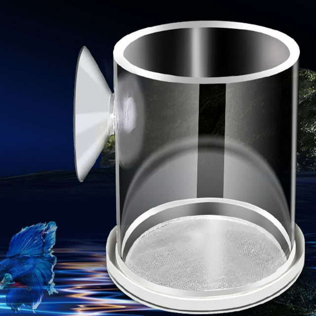 Raindrops Transparente Para Comida De Peces Con De Malla Para Acuario