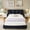 Black, variant on Upholstered Bed Frame Queen Size Modern Minimalist, Segmented Plump Headboard with Shiny Velvet Fabric and Sturdy Leg Support for Bedroom, Beige