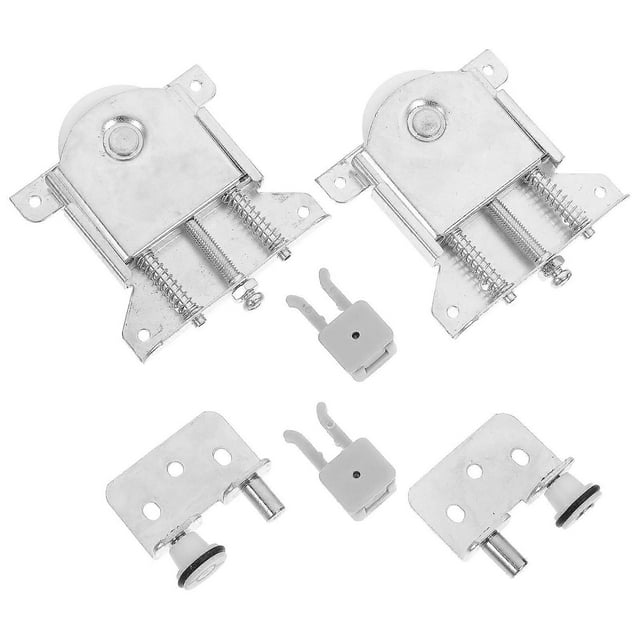 Sliding Door Pulley Wheel Set for Home Use Silver Iron Material Fits Window Doors Track Guide Wheel