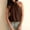 A1_Brown, variant on Women's Chiffon High Neck Halter Backless Crop Tank Tops Open Back Bubble Hem Going Out Crop Tops Sleeveless Pleated Casual Summer Mock Neck Vest Lightweight Trendy Crop Cami Shirts Beige L