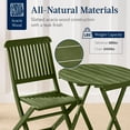 thumbnail image 4 of Best Choice Products 3-Piece Acacia Wood Bistro Set, Folding Patio Furniture w/ 2 Chairs, Table - Olive, 4 of 8