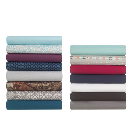 Mainstays Microfiber Pillowcase Set, Standard/Queen, Aqua Stria