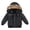 Black, variant on Lindreshi Toddler Girl Coats and Jackets Clearance Toddler Baby Boys Cute Fashion Solid Color Winter Hoodie Keep Warm Cotton Clothes Thick Coat