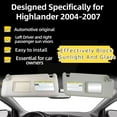 thumbnail image 2 of Left And Right Sun Visor Compatible With Highlander 2004-2007 The Sun Visor Replaces OEM Numbers: 74320-48260-A0 And 74310-48220-A0,without Light-beige-Pairs, 2 of 6