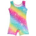 thumbnail image 4 of Gyratedream Gymnastics Leotards with Hair Band Toddlers Biketards Rainbow Unicorn Gym Suit Dancing Dress (Baby Girls/Toddler Girls/Big Girls), 4 of 8