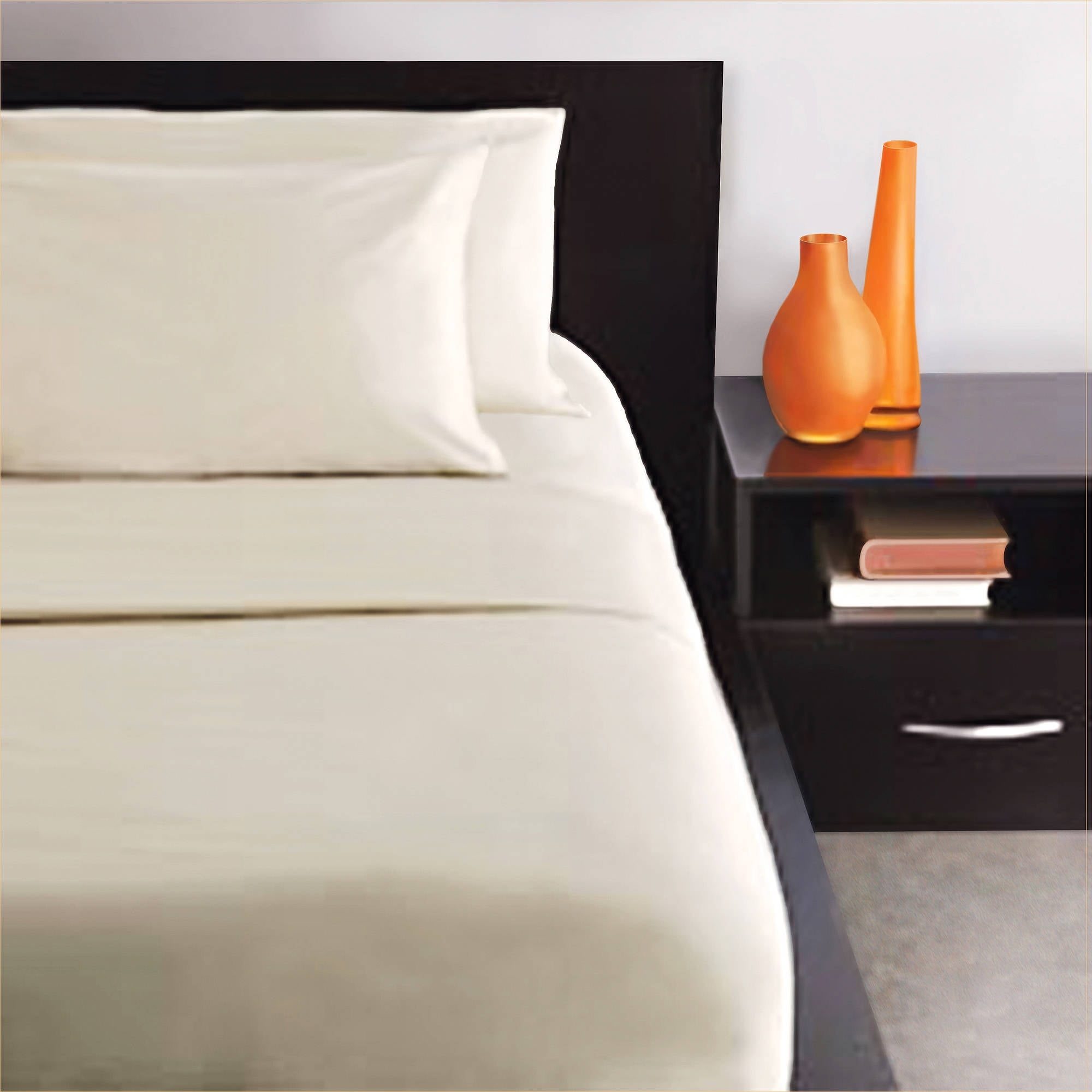 Mainstays 200 Thread Count Brown Stone Pillowcase Set, 2 Piece