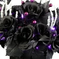 thumbnail image 3 of 19 in. Artificial Bad to the Bone Halloween Centerpiece, 30 Purple LED Lights, Battery Operated, 3 of 3