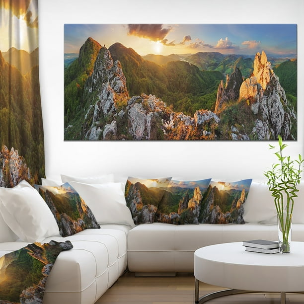 Panorama Montagnes Slovakia - Paysage Toile Art Imprimer