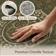 thumbnail image 6 of ODIKA 9'x12' Washable Area Rug Mid Traditional Century Scrollwork Balanced Composition Vintage for Master Suite, California King, Under Bed, Non-Shedding, Easy Care, 6 of 7