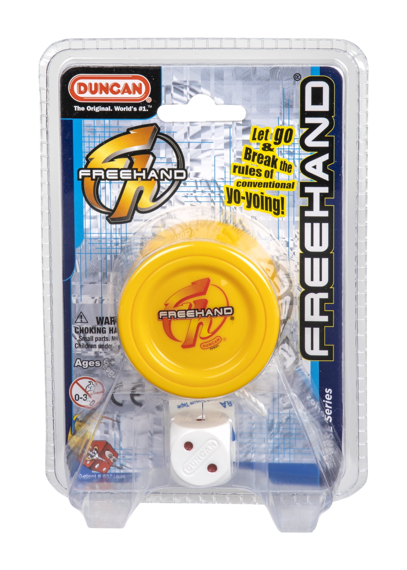 Duncan Toys Freehand OneYo-Yo, Unresponsive Pro Level Yo-Yo, Concave Bearing