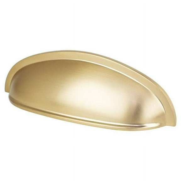3 in. Cup Pulls CC Modern Brushed Gold Cup Pull