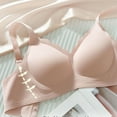thumbnail image 5 of Up to 60% off Bras for Women, Xunlbb Women Fashion Solid Underwear Soft Support Comfortable Breathable Fixed Cup Bra(Pink,M), 5 of 5