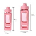 thumbnail image 5 of Zhaomeidaxi 700ML/900ML Sports Water Bottle,  Non-Toxic Plastic Water Bottle with Leak Proof Flip Top Lid for Gym Yoga Fitness Camping, 5 of 6