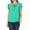 Green, variant on Women's Casual Petal Sleeve Blouse with Ribbon Tie and Keyhole Neckline