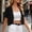 Black, variant on Women's Chiffon Bolero Cardigan Open Front Short Sleeve Sheer Lightweight Cropped Shrug L