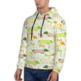 thumbnail image 3 of Lsque Dachshund Dog Puppy Pattern Casual Men's Hoodie,Hooded Sweatshirt with Kangaroo Pocket,Pullover Hoodie-Large, 3 of 7