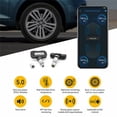 thumbnail image 4 of 4 Pcs Moniteur de Pression des Pneus Sans Fil Intégré Bluetooth-compatible 5.0 TPMS Compatible pour Android Ios Noir+argent, 4 of 5