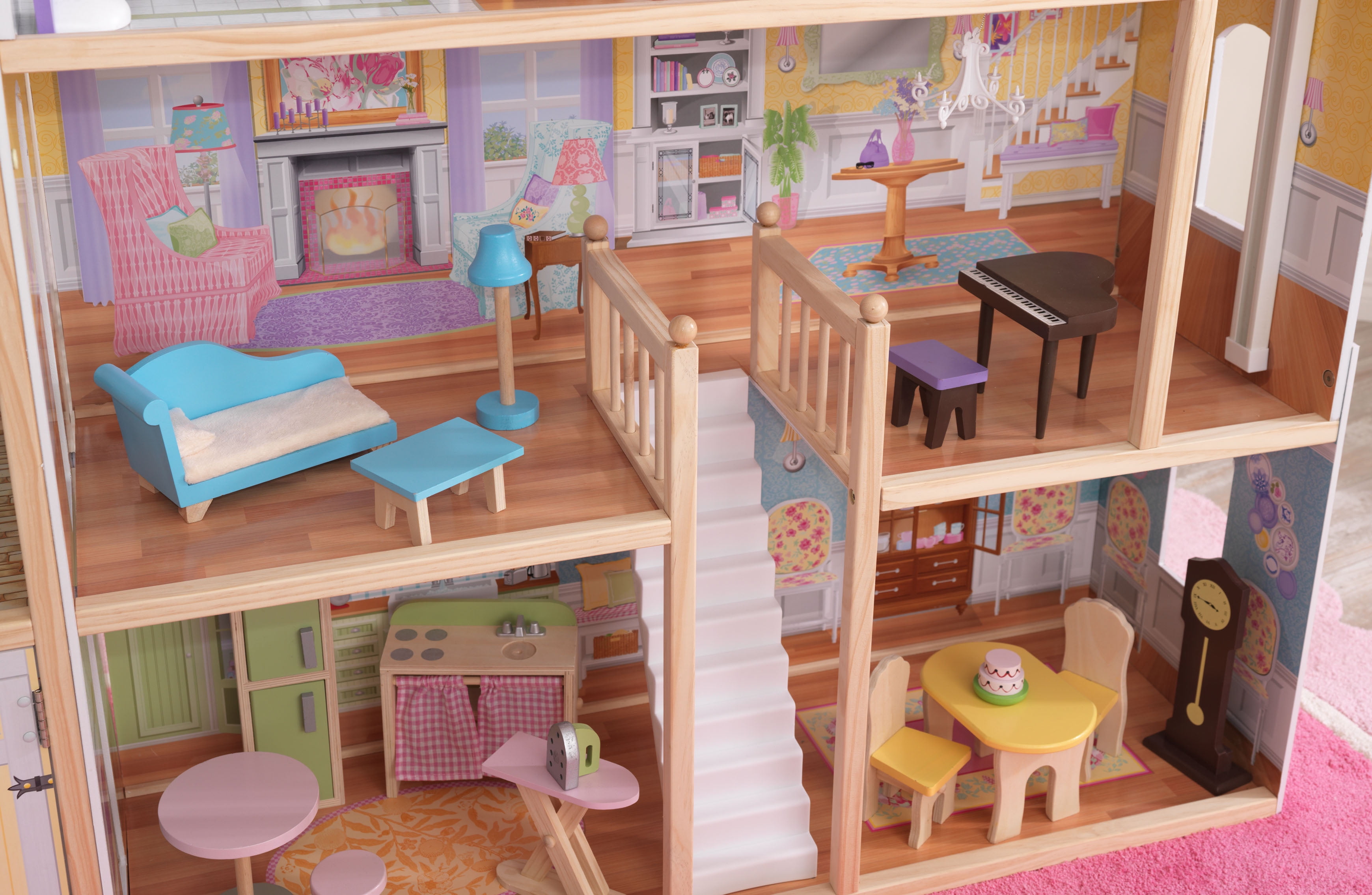 KidKraft Majestic Mansion Dollhouse with 34 Accessories 689367477337 eBay