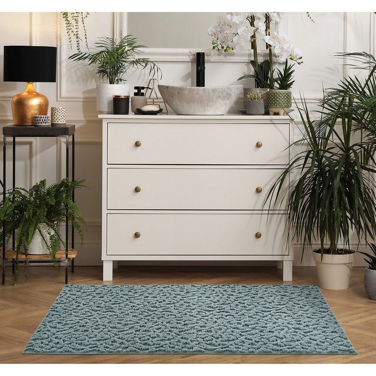 Garland Rug Ivy Sea Foam Indoor Area Rug, 3' x 5'