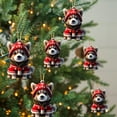 thumbnail image 6 of 2D Acrylic Animal Christmas Decoration Hanging Ornaments, Festive Colorful Decor for Tree and Home, Seasonal Animal Themed Accents for Holiday Atmosphere, 6 of 6