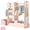 Pink-1, variant on Woodty Kids Dress Up Storage, Butterfly Style, 2-5 Year, with Mirror, 1 Drawer, 4 Hangers, 3 Hooks, Pink, Wood, 1 Pack, 39.8 x 33.5 x 13.8 Inch