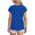 thumbnail image 6 of Uner 10$!Summer Plus Size Tops for Womens 2025 Fashion Casual Short Sleeve Round Neck Print Ladies Blouse, 6 of 8