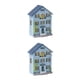 thumbnail image 1 of Casas de muñecas DIY con muebles Bewildely Kit de construcción en miniatura ligero Tipo 1 2Conjunto, 1 of 6