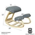 thumbnail image 6 of RRI Goods Ergonomic Kneeling Chair, Padded Seat Office Chair Rocking Stool, 6 of 12