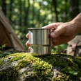 thumbnail image 6 of Yhmxh Stackable Stainless Steel Coffee Cup, 9.5 oz Portable Mini Metal Tumbler, Unlined Reusable Water Mug for Coffee Tea Beverage, Lightweight Outdoor Camping Office Drinking Cup 280ml, 6 of 6