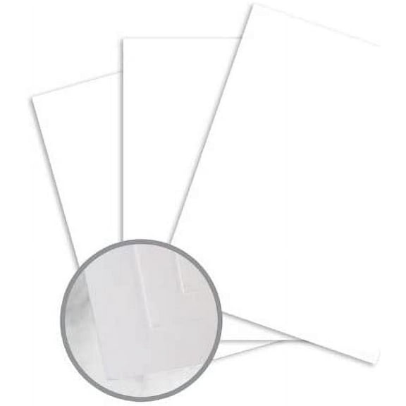 SuperFine Ultrawhite Card Stock - 8 1/2 x 11 in 80 lb Cover Eggshell 250 per Package