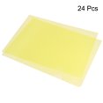 Uxcell A4 Plastic Clear Document Pouch L Type Folders, Yellow 24 Pack ...