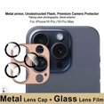 thumbnail image 3 of IMAK For iPhone 16 Pro Max / 16 Pro Camera Lens Film Metal Lens Cap+Tempered Glass Lens Protector -, 3 of 5