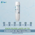 thumbnail image 6 of Tier1 RWF1110 9000 077104 Refrigerator Water Filter | Replacement for Bosch 644845, REPLFLTR10, UltraClarity, 11034152 Fridge Filter - Up to 36 Months Supply | Easy Install | Odor Control (6-pk), 6 of 9