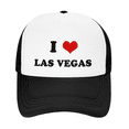 thumbnail image 2 of I Heart Las Vegas US Cities Love Funny Trucker Hat Mesh Cap Unisex, 2 of 5